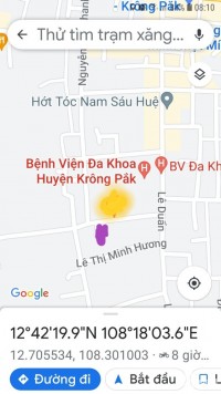 Bán đất thị trấn Phước An, bên hông bên viện đa khoa Krong Pac