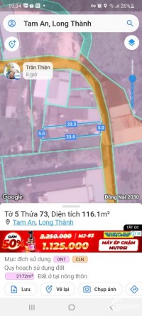 Gấp rẻ hơn tt 100 triệu dân đông, thổ cư cạnh KCN Long Thành