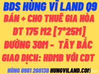 BDS Hùng Vĩ Land - Chuyên trục 30m Huy Cận sổ Gia Hòa Khang Điền, An Thiên Lý