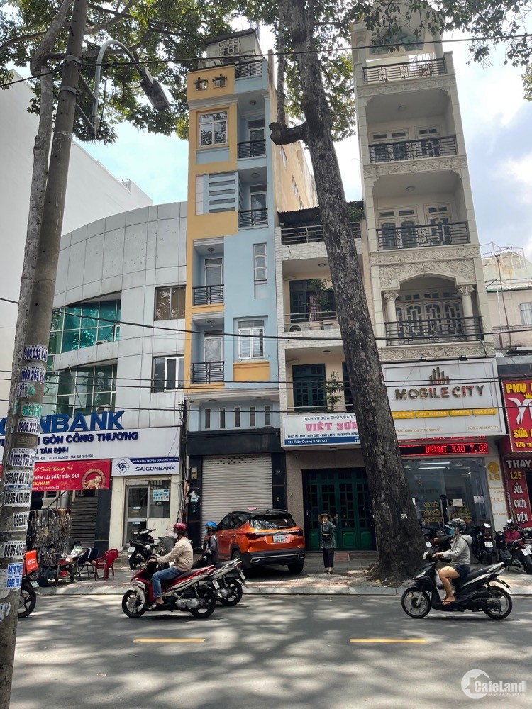 Bán Nhà Mặt Tiền Trần Quang Khải , quận 1, 5 lầu 9pn 8wc có thang máy