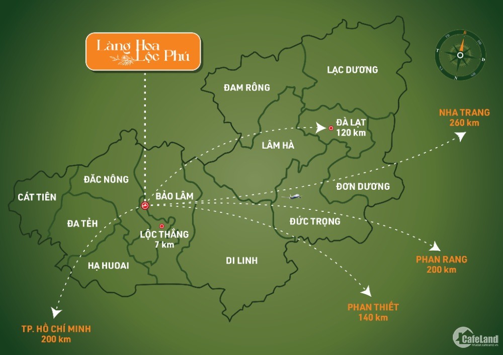 Chỉ từ 1 tỷ sở hữu đất trong khu dân cư xã Lộc Phú, huyện Bảo Lâm LH: 0326704885