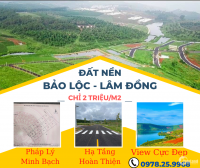 ĐẤT NỀN SỔ SẴN VIEW HỒ DAKLONG THUONG BẢO LÂM - LÂM ĐỒNG 500-1000M2