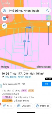 Lô thổ vườn 1 xẹt Trần Văn Trà , đường bê tông 5m hiện hữu , KDC ổn định
