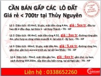 Cần bán đất khu vực thủy nguyên hải phòng