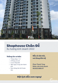 SHOPHOUSE CHÂN ĐẾ CHUNG CƯ SAO VÀNG