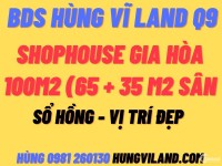 CTY Hùng Vĩ Land  [NC] Gía 5.2 tỉ . Shophouse view trực diện hồ Bơi The Art 29/6