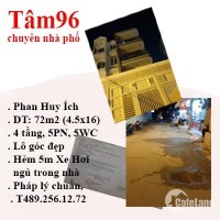 Gò Vấp, P12, Phan Huy Ích, Hẻm Xe Hơi – 7 Tỷ