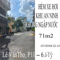 Gò Vấp, P11, Lê Văn Thọ, HXH, 71m2 – 6.6 Tỷ