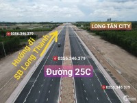 Bán nền biệt thự tại KĐT Long Tân City, mặt tiền đường 25C đi sân bay Long Thành