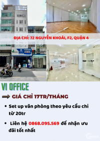 Cho thuê văn phòng giá rẻ Quận 4