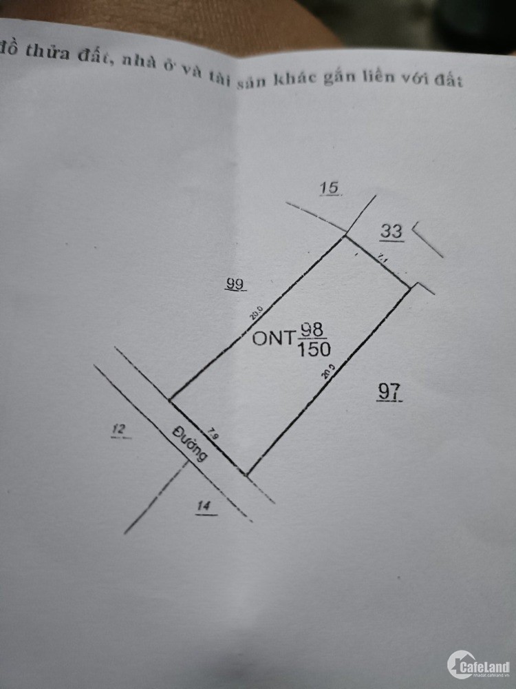 Bán Đất Thổ Cư Chính Chủ ở Khánh Hội 150m2