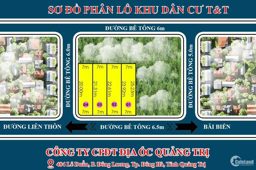 Đất biển Cửa Việt Quảng Trị giá chỉ từ 4,3 triệu/m2