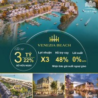 Mở bán đợt 1 biệt thự biển Venezia Beach Hồ Tràm sở hữu lâu dài: 092 789 4555
