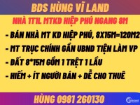 BDS Hùng Vĩ Land [NC]  MTKD Kế Ủy Ban Q9 Tiện mở Công Ty Ngang 8m 20/07/2022