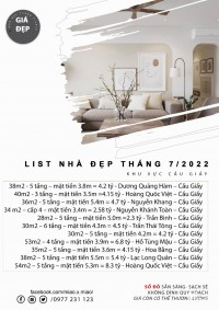 KHu vực Cầu Giấý_List nhà đẹp tháng 7- , giá hợp ví