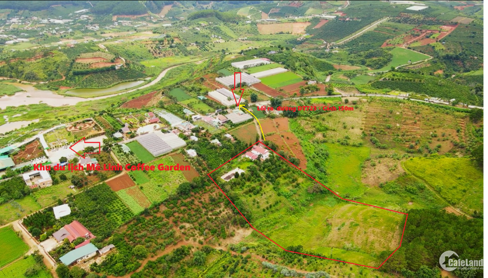 Bán 1.8 ha đất có thổ cư thích hợp làm farmstay, biệt thự nghỉ dưỡng tại Đà Lạt