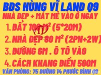 BDS Hùng Vĩ Land [NC] 6.15 TỈ nhà 87m² (5x20m) 109/ Dương Đình Hội 87 m²