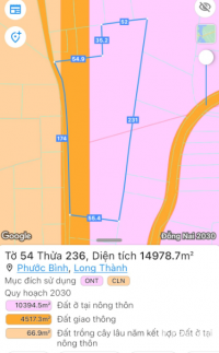 Đất mặt tiền 1000m2 (sắp mở đường 45m), Chỉ 3.2 tỷ, 0932729823