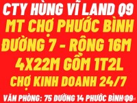 BDS Hùng Vĩ Land Nhà 1T2l 4x25 2PN2WC đường 7 chợ Phước Bình 15 triệu tháng