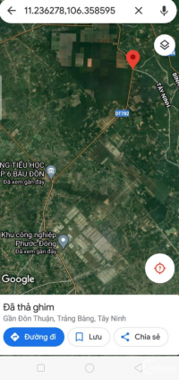 Mt nhựa lớn 782 Đôn Thuận TB gần Tái Định Cư KCN lớn I miền Nam Phước Đông Gò Dầ