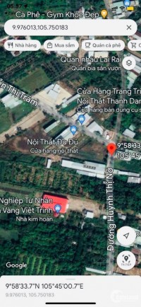 Nền 250m2 thổ cư mặt tiền Huỳnh Thị Nỡ ngay ngã ba Nguyễn Thị Trâm