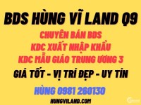 BDS HÙNG VĨ LAND [18.4 tỉ] Lô Biệt Thự 2MT 18x18m Dự Án Gần Liên Phường Q9 SHR