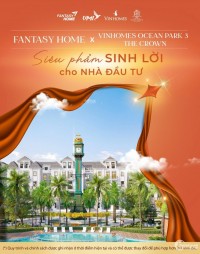 FANTASY HOME X VINHOMES OCEAN PARK 3 - THE CROWN SIÊU PHẨM SINH LỜI CHO NHÀ ĐẦU