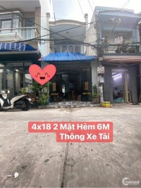 Bán nhà hẻm xe hơi đường số 11, Bình Tân, DT 4m * 18m, 2 tầng, sổ hoongf riêng.