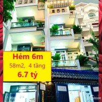 Nhà đẹp Nguyễn Tư Giản, Phường 12, Gò Vấp – Hẻm 6m, 58m2, 4 tầng, giá rẻ.