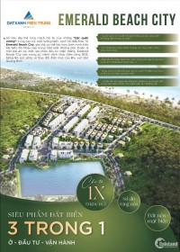 Ra mắt siêu phẩm đất nền mặt biển Emerald Beach City. Chỉ từ 1X triệu/m2.