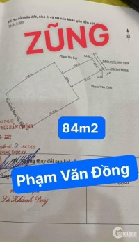 Lô 84m2 ngang 6m mặt đường Phạm Văn Đồng, Tân Thành, Dương Kinh 4,x tỷ