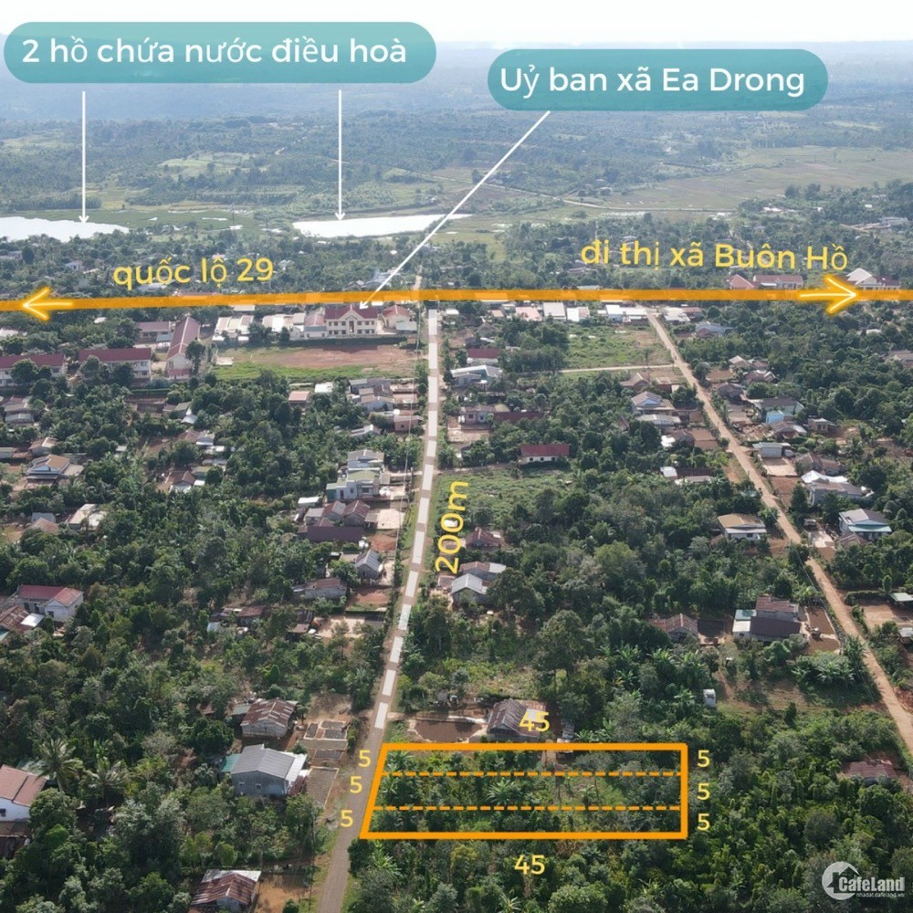 Đất tại thị xã Buôn Hồ,Đak Lak