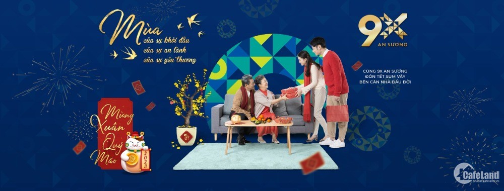 Suất ưu đãi đợt 1 căn hộ 9X An Sương căn 2PN/70m2 giá chỉ từ 1,780 tỷ trả góp.