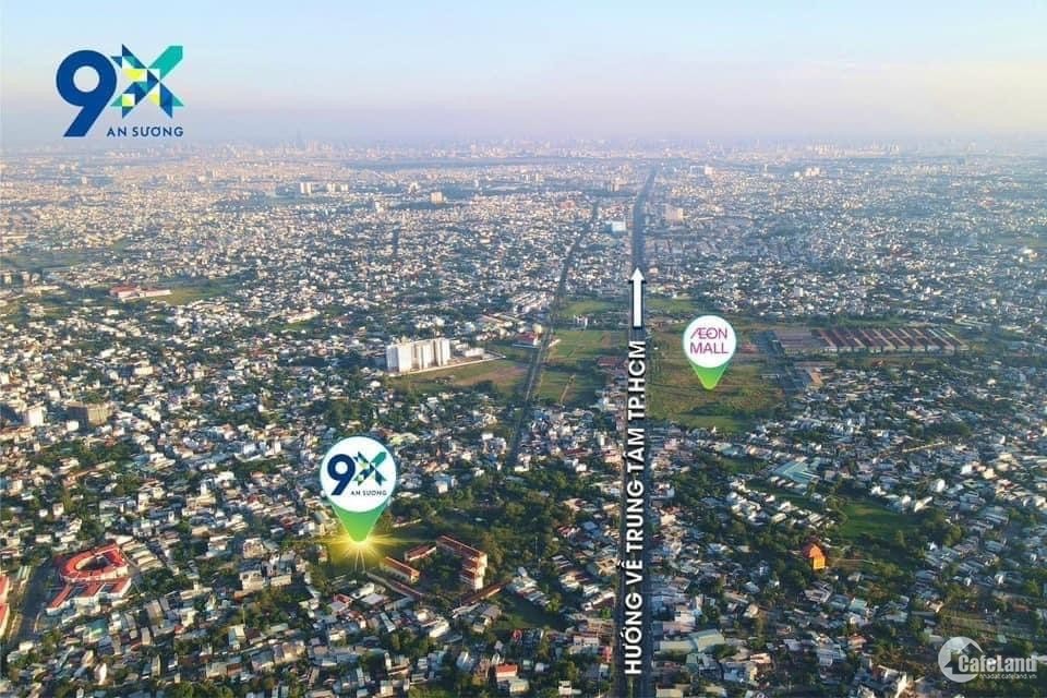 Suất ưu đãi đợt 1 căn hộ 9X An Sương căn 2PN/70m2 giá chỉ từ 1,780 tỷ trả góp.