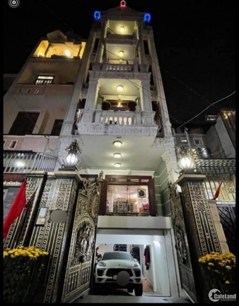 Villa 4 lầu hầm xe 5x18 Lê Văn Trị P5 Gò Vấp