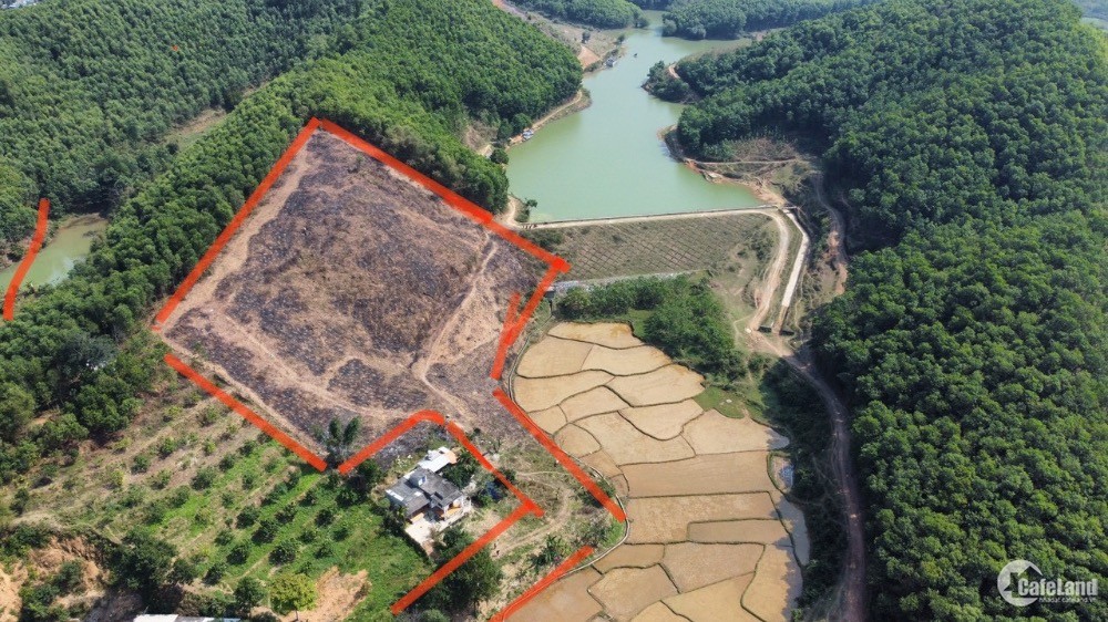 Siêu phẩm 1,1ha có 300m2 ONT sẵn sổ cc luôn bám hồ Nam Thượng view triệu đô