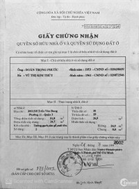 Chính chủ bán nhà hẻm 205/ Trần Văn Đang, Quận 3.