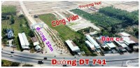 Bán đất mặt tiền đường lớn DT 741 giá chỉ 348tr/ lô ngay cao tốc đô thị TPHCM -