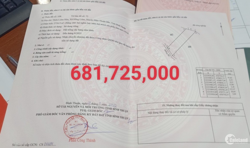 3 lô đất hồng liêm liền nhau giá rẻ, cách cao tốc 4,5km gần QL1A Lh 0938677909