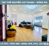 CĂN TẬP THỂ, ĐÔNG TÁC – ĐỐNG ĐA, LÔ GÓC, 3 THOÁNG, 100M2. CHỈ 2.3 TỶ