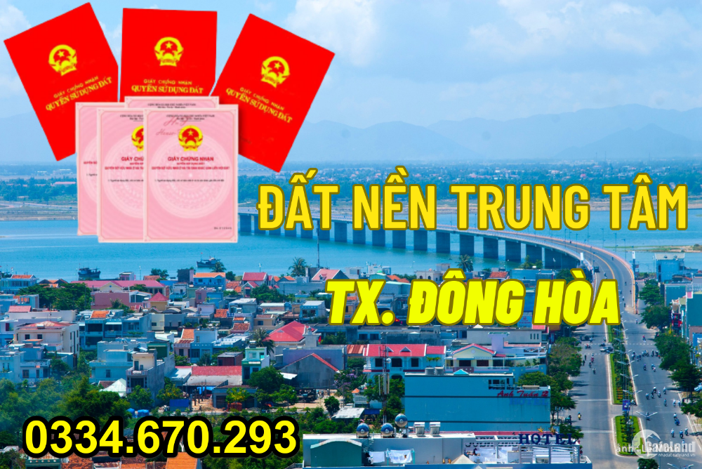 NHANH TAY SỞ HỮU ĐẤT NỀN SỔ ĐỎ SÂN BAY TUY HÒA TRUNG TÂM HÀNH CHÍNH