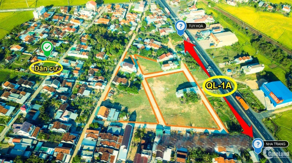 Đất nền khu kinh tế Bắc Vân Phong sở hữu ngay 300m2 Full thổ cư ngay QL1A