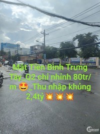 Mặt tiền số Nguyễn Duy Trinh,Bình Trưng Tây 423m chỉ nhỉnh 80tr,m thu 2,4tỷ