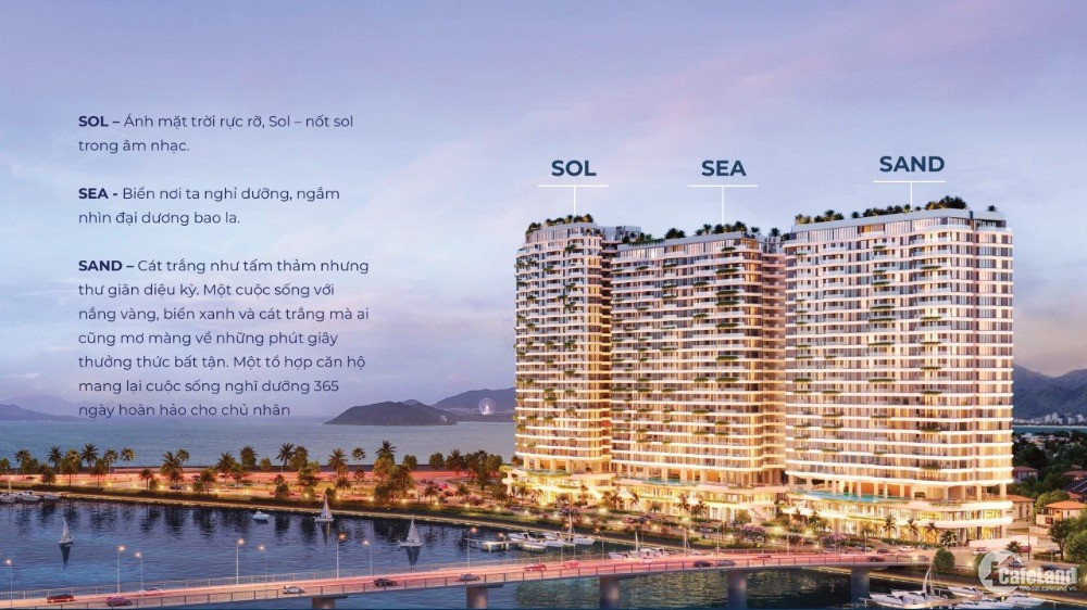 [ Bảng Giá ] suất ngoại giao căn hộ cao cấp view biển & sông ở Tp Nha Trang