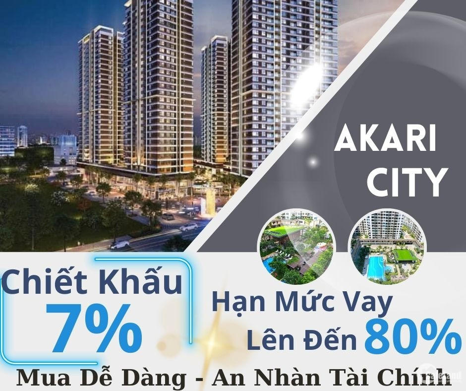 Cơ hội sở hữu căn hộ Akari City với vốn tự có và chính sách có 1 0 2