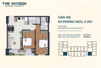 CĂN HỘ THE MAISON 2PN 2WC 70M2