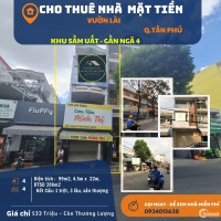 Cho thuê nhà Mặt Tiền Vườn Lài , 99m2, 3 LẦU, 33 triệu