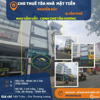 Cho thuê Tòa nhà Mặt Tiền Nguyễn Súy 165m2, 5 Lầu, gần chợ TÂN HƯƠNG