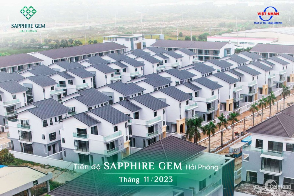 Bán liên kế 110m2 Sapphire Gem Hải Phòng - Ngay cạnh TTHC Mới. Giá đáy: 5,6x Tỷ