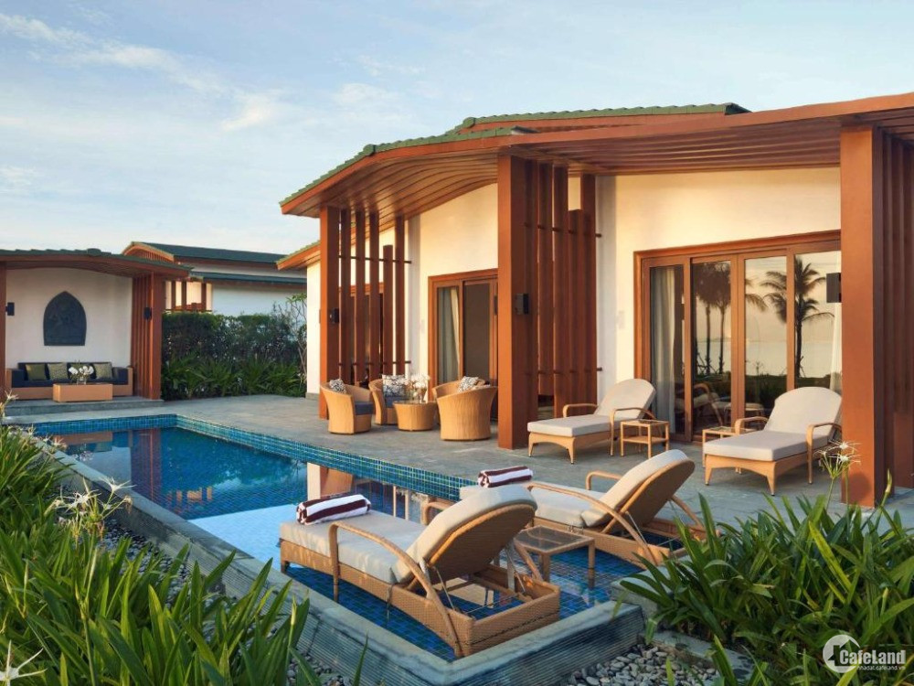 BÁN VILLA VIEW BIỂN MOVENPICK CAM RANH 2PN TẶNG CĂN HỘ BIỂN 1PN GIÁ 18TY